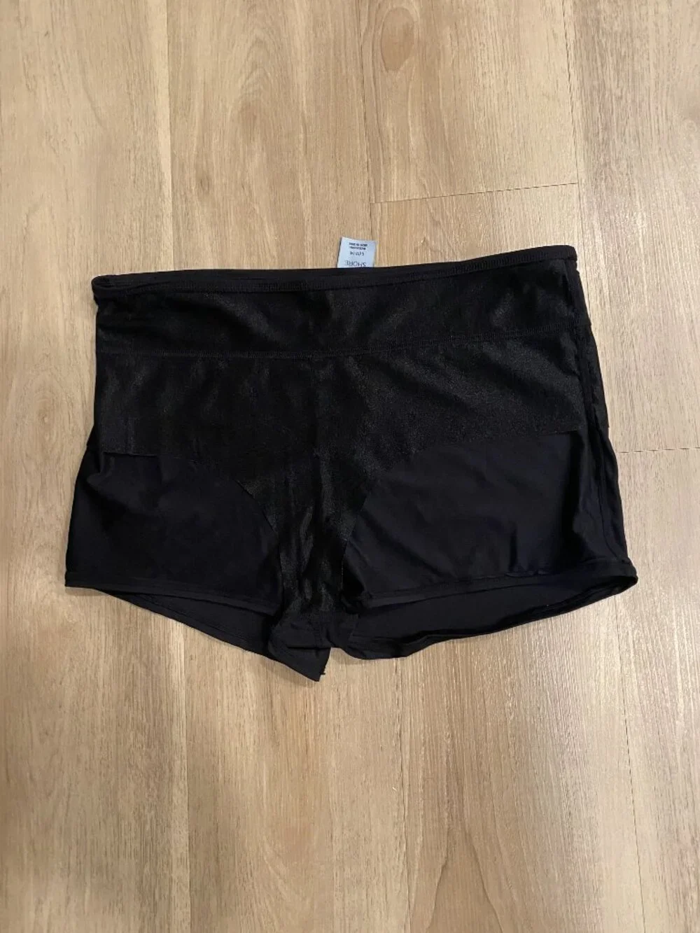 Shade & Shore Black Swim Shorts Women's L 12-14 Boyshort Swim Bottoms UPF Beach